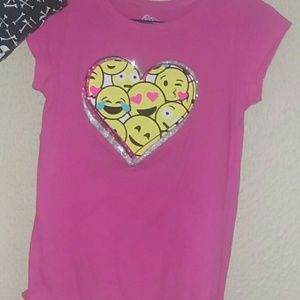 Pink emoji t-shirt